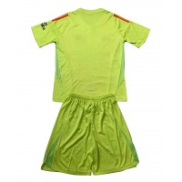 Camisa de time de futebol Arsenal Goleiro Replicas 1º Equipamento Infantil 2024-25 Manga Curta (+ Calças curtas)